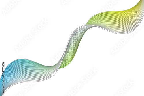 Fluid gradient waveform in soft transitional light shifting tones