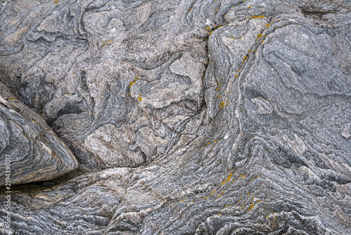 Rock formations, Traigh nam Faoghailean beach, Balranald nature reserve, North Uist, Outer Hebrides, Scotland