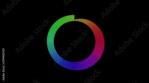 Colorful audio spectrum asset