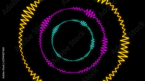 Colorful audio spectrum asset
