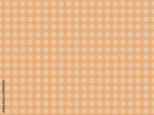 Soft Peach Gingham Seamless Pattern Background