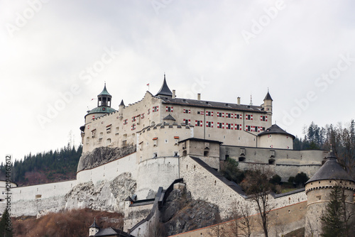 impregnable castle Hohenwerfen. Castles of Austria