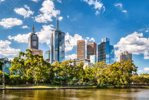 Melbourne CBD Skyline along the Yarra River