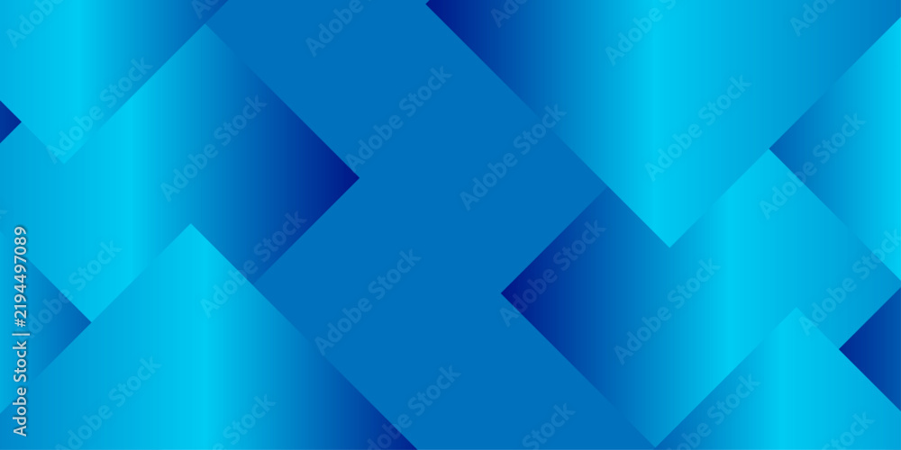 Obraz premium Abstract geometric pattern with overlapping blue gradient shapes creating a dynamic, modern background.