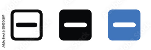 Фотография Minus Square Subtract Action Icon