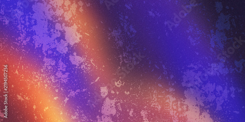 Dark purple and orange gradient with heavy weathered grunge texture overlay