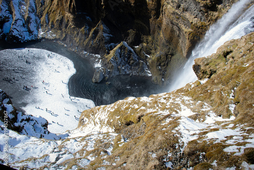 фотографія SKOGAFOSS WATERFALL ICELAND LANDSCAPE