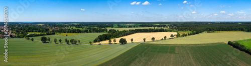 Konstfotografi Aerial field panorama