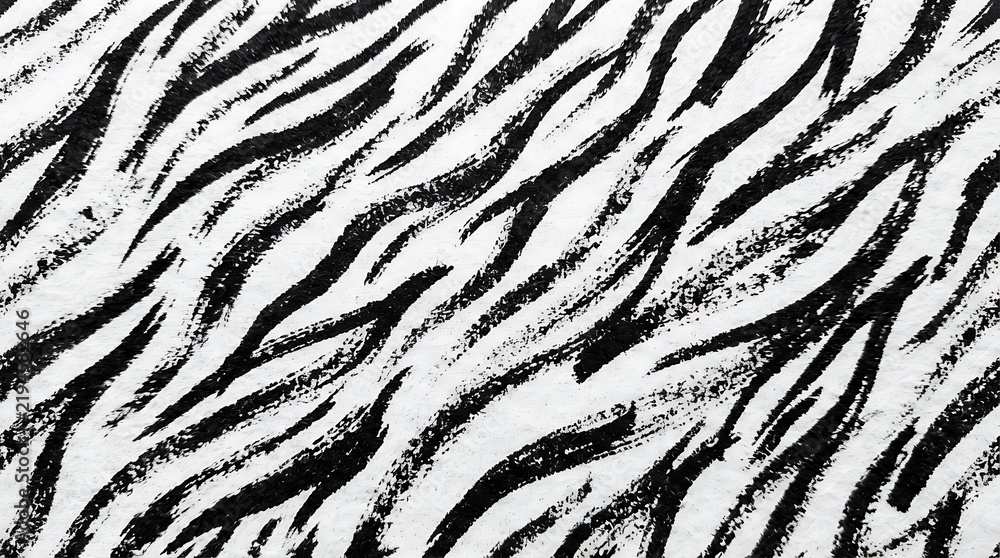 Fototapeta premium Zebra stripes texture with bold black and white pattern animal print design