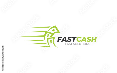 Illustration graphic vector of fast cash payment business logo design
