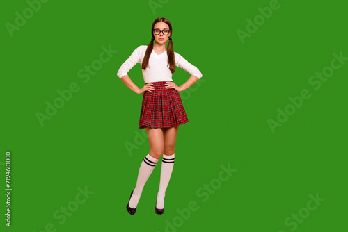 фотографія Full length body size view of her she nice-looking attractive winsome lovely lov