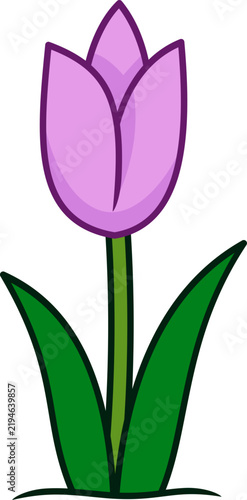 cartoon illustration of a flower