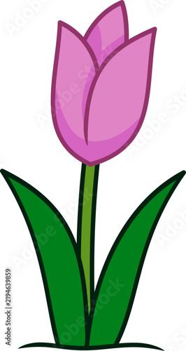 cartoon illustration of a flower