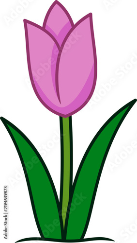 cartoon illustration of a flower