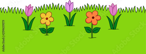 cartoon illustration of a flower