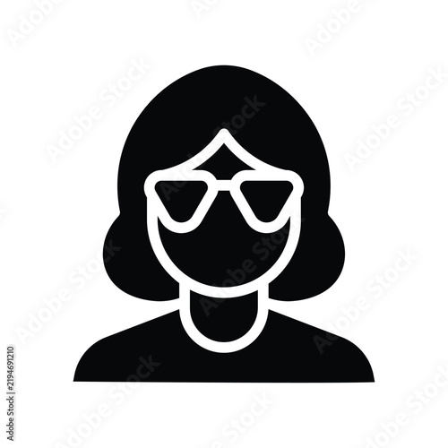 Stylish Woman Wearing Sunglasses Vector Illustration for Creative Projects