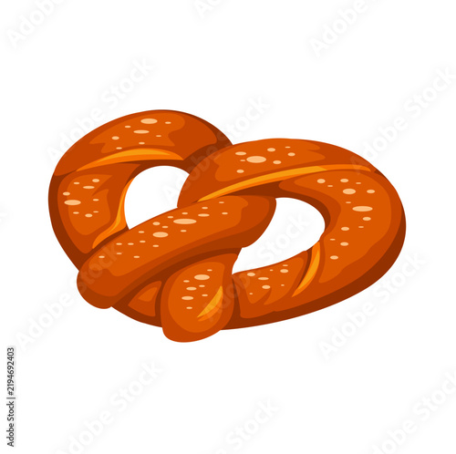 Traditional Pretzel Set with Classic Twisted Shapes Illustration Vector