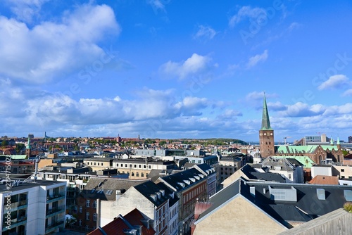 Landscape of Aarhus Central in Denmark