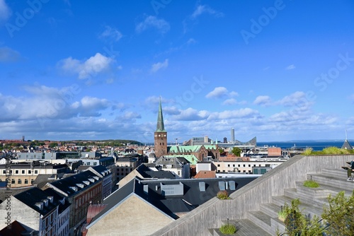 Landscape of Aarhus Central in Denmark