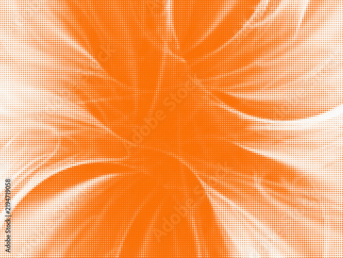 Orange halftone grid pattern background