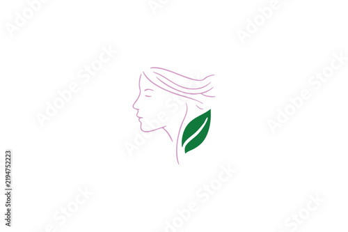 Beauty care logo design vector