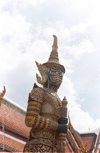 Konstfotografi wat phra kaew bangkok thailand. Film image