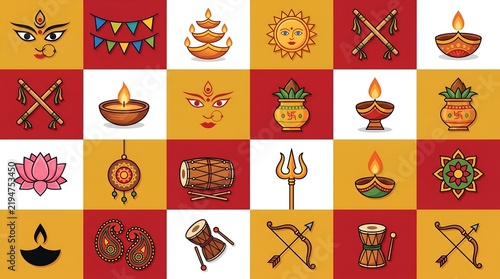 happy navratri set
