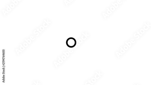 Minimalist loading spinner animation, rotating circular progress indicator on white background