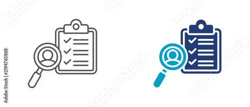 audit findings icon set, business audit results symbol for compliance issues, inspection results, risk analysis, and process review. editable vector illustration