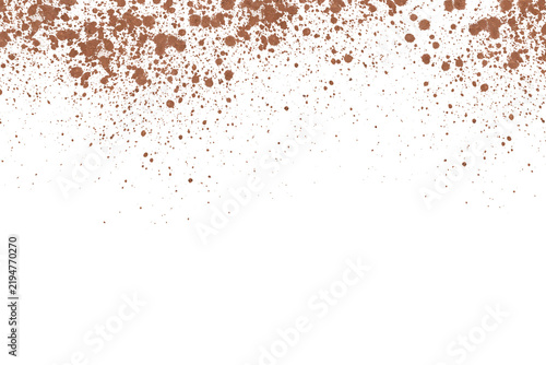Tapety artystyczne mud splash isolated transparency background.