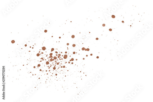 Obraz na płótnie mud splash isolated transparency background.