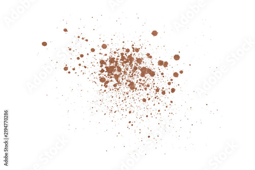 Obraz na płótnie mud splash isolated transparency background.