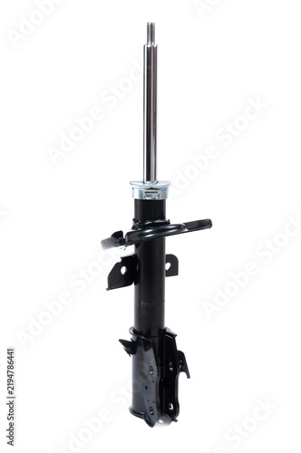 Obraz na płótnie Black front shock absorber for car.