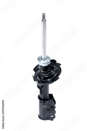 Obraz na płótnie Black front shock absorber for car.