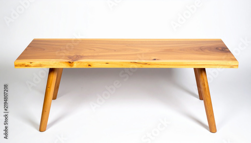Natural Wooden Slab Table Solid Single Piece Visible Grain Rustic Live Edge