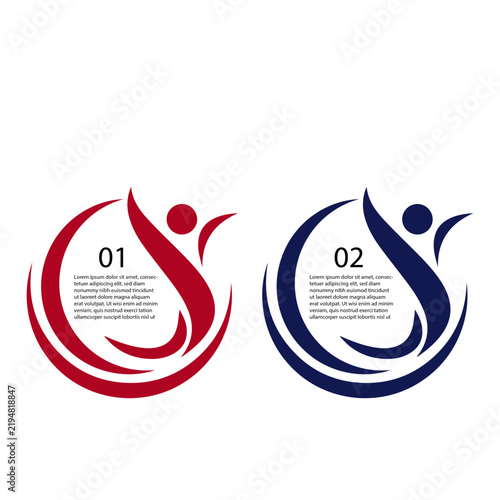 Elegant Abstract Numbered Infographic Templates