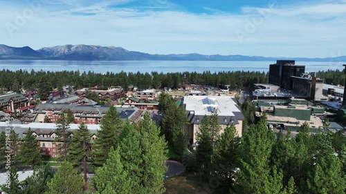 Lake Tahoe, California, from a UAV Drone looking at