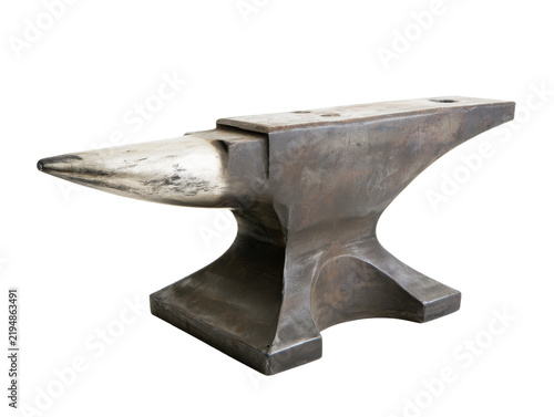 Obraz na płótnie This durable metal tool features a polished horn and flat face designed for shap
