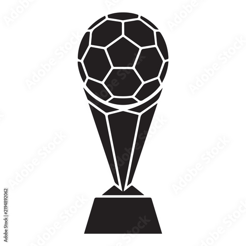 Football Tournament Cup Trophy Vector Emblem