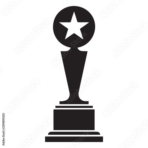Star Trophy Recognition Graphic Design