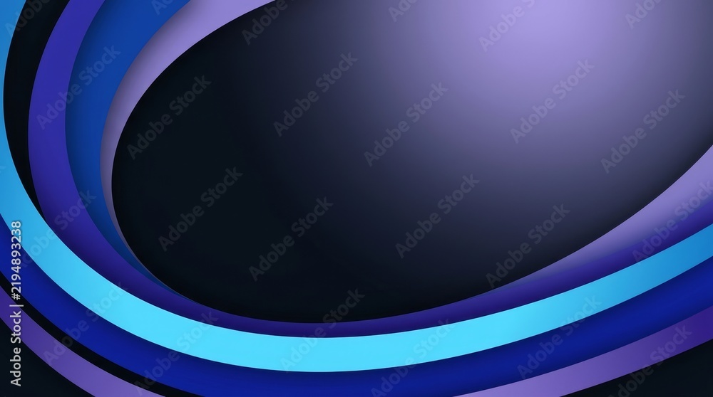 Obraz premium Beautiful abstract wave pattern with gradients of blues and purples, creating a modern and sleek design.