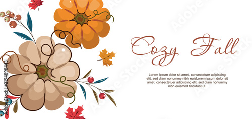 Cozy Autumn Postcard