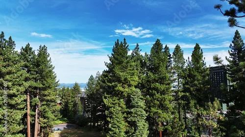 Lake Tahoe, California, from a UAV Drone looking at