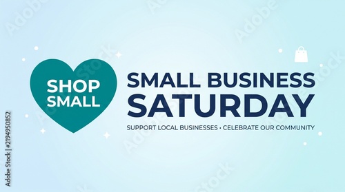 Shop small business saturday promotional banner