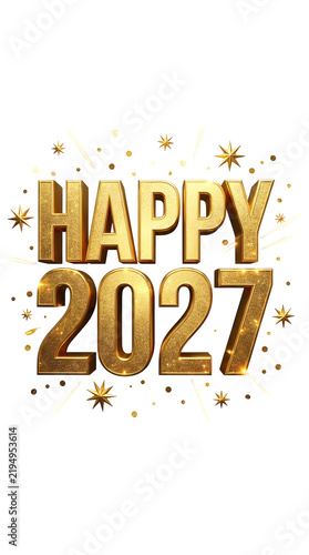 happy 2027 vector