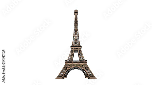 Obraz na plátně Tower Isolated on Transparent Background