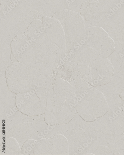 Embossed Floral Paper Background