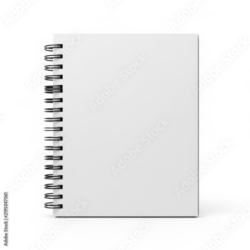 Spiral bound notebook edge with metal coils