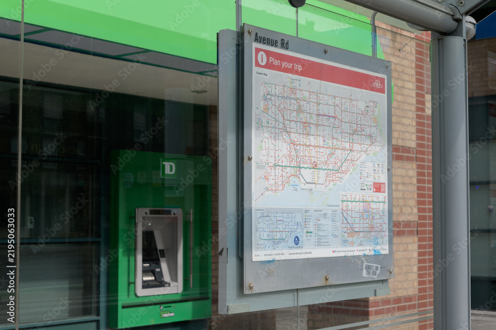 Obraz premium public transit shelter with TTC 