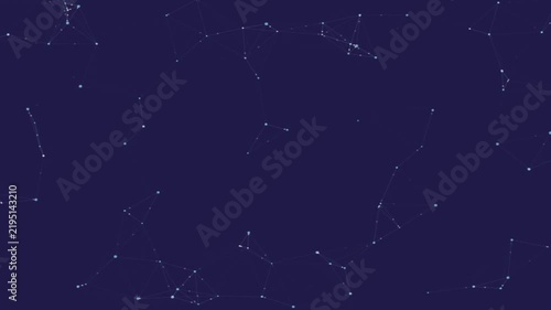 Dark blue abstract background with subtle textured particles and a black horizontal